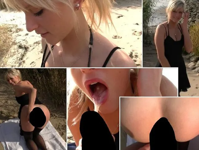 Ich lasse mich am Elbstrand von meinem Stiefvater durchficken, während die Familie feiert