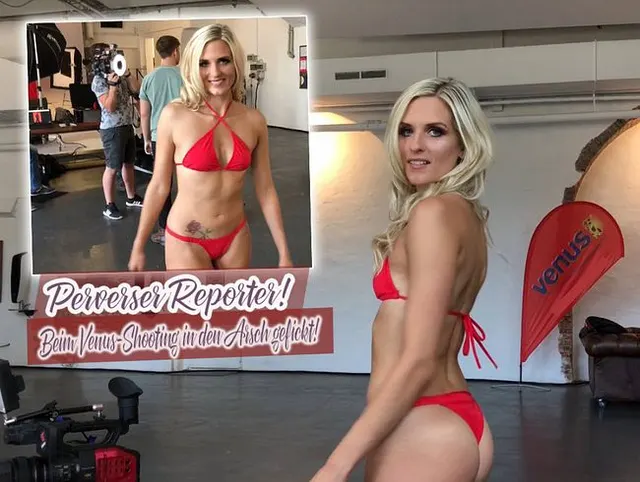 Ich lasse mich vom Reporter beim Venus-Shooting in den Arsch ficken